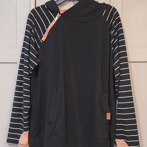 Maurices Black and Tan Top